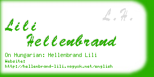 lili hellenbrand business card